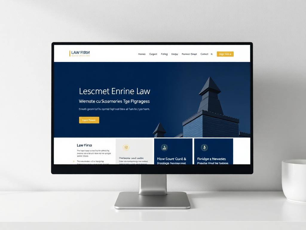 Corporate Law Firm website mockup